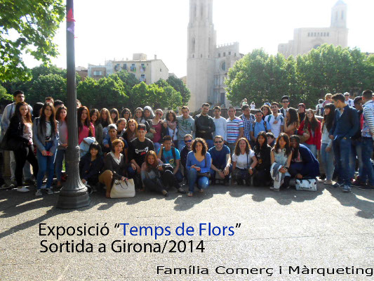 Visita a Girona. Fira de les Flors.